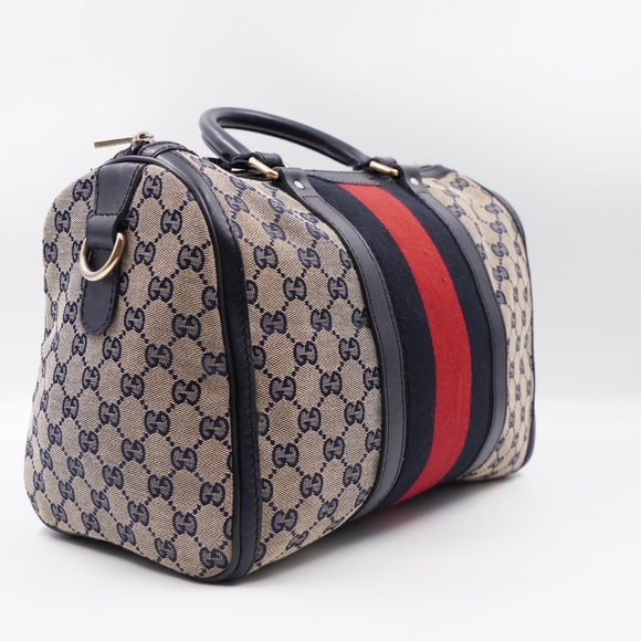 ❌️❌️SOLD❌️❌️BK23 💖 GUCCI GG Monogram Vintage Web Boston - Picture 6 of 16